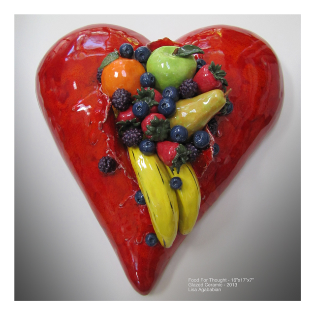 Food For Thought XXLarge Wall Heart Hanging
