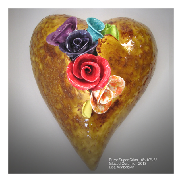 Burnt Sugar Crisp Large Heart Wall Hanging