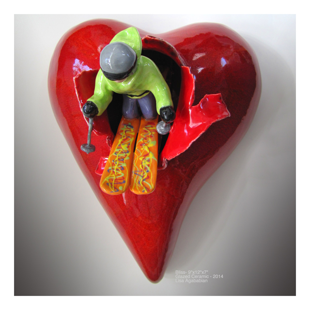Bliss Wall Heart Sculpture