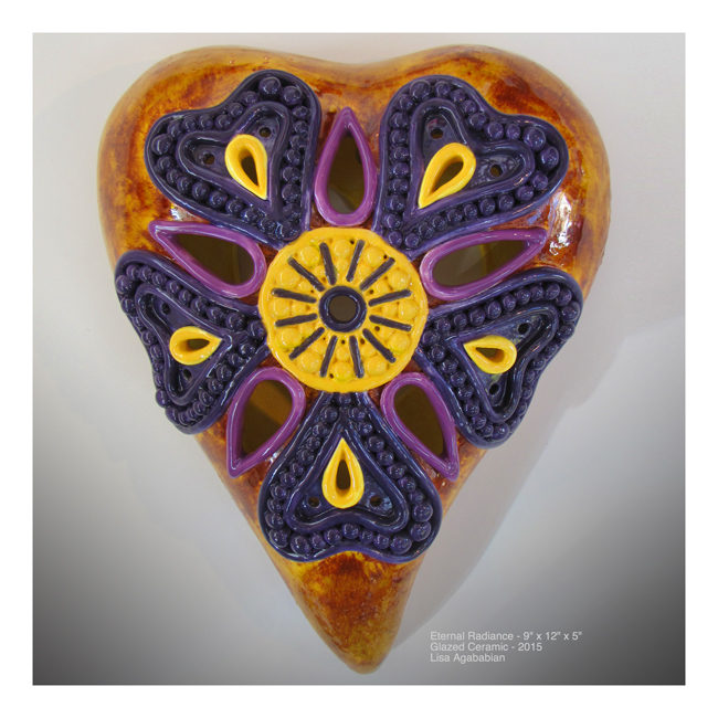 Eternal Radiance Wall Heart Sculpture