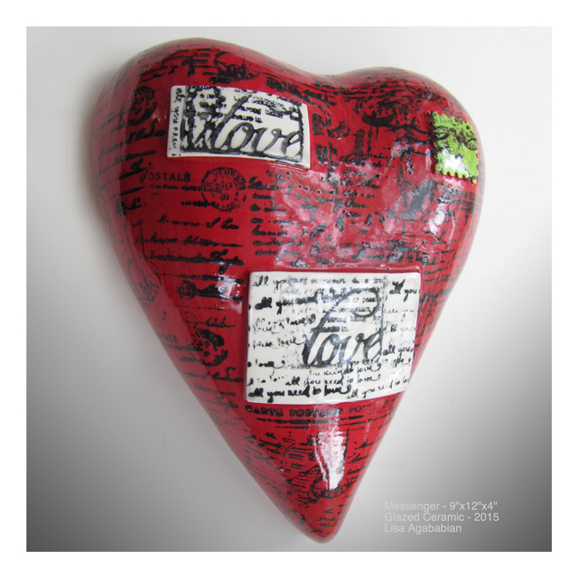 Messenger Large Heart Wall Hanging