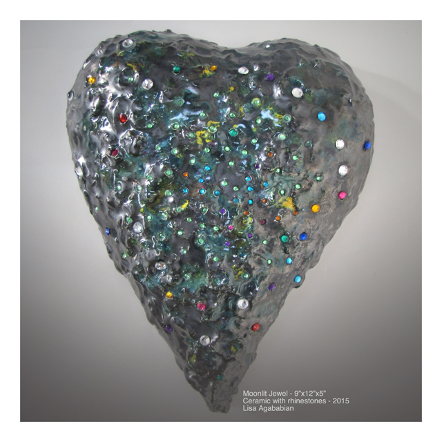 Moonlit Jewels Large Heart Wall Hanging