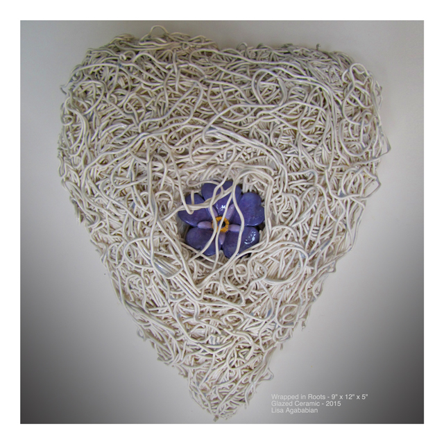 2015 Wrapped In Roots Large Heart Wall Heart Hanging