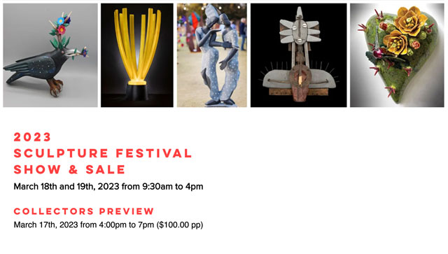 2023 Sculpture Festival Postcard Invitation